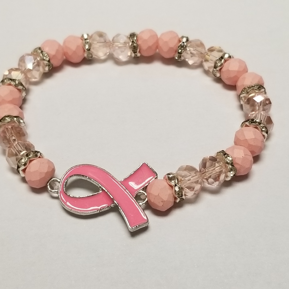 3/30💜 Pink Cancer Awareness Bracelet New